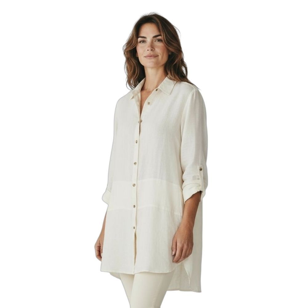 Artisan NY 100% Linen Top/Jacket sz M oversized